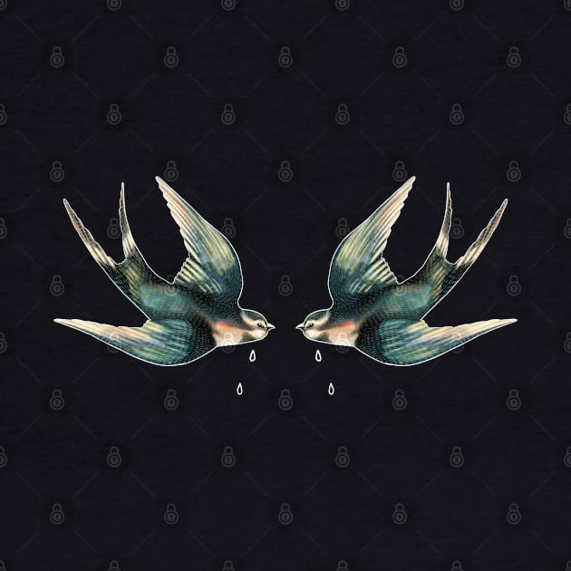 Crying birds. Crying Swallow. by Sitenkova